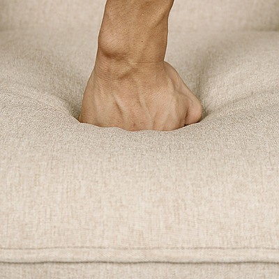 Fabric Dining Armchair - Beige - Brand New - Free Shipping