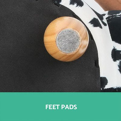 Kids Ottoman Foot Stool Toy Cow Chair Animal Foot Rest Fabric Seat White - Brand New - Free Shipping