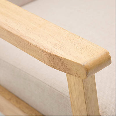 2 Seater Fabric Sofa Chair - Beige - Brand New - Free Shipping