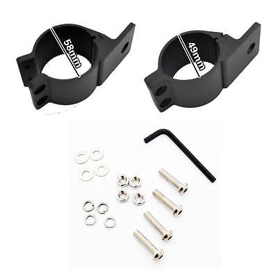 PAIR Bullbar Mounting Bracket Clamp FOR LIGHT BAR Rigid HID ARB MOUNT 49 54mm - Brand New