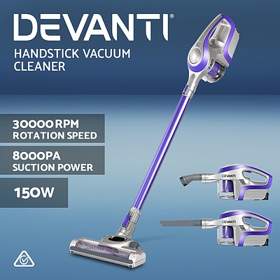 Cordless Stick Vacuum Cleaner - Purple & Grey - Brand New - Free Shipping