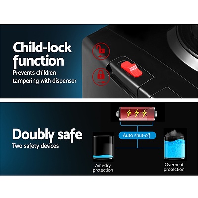 Water Cooler Chiller Dispenser Bottle Stand Filter Purifier Office Black - Brand New - Free Shipping