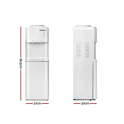 Water Cooler Dispenser Bottle Filter Purifier Hot Cold Taps Free Standing Office - Brand New - Free Shipping