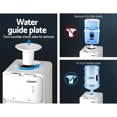 Water Cooler Dispenser Bottle Filter Purifier Hot Cold Taps Free Standing Office - Brand New - Free Shipping