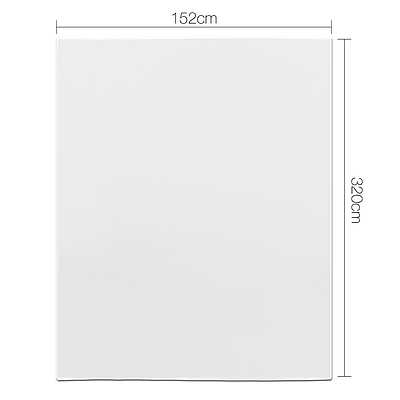 Set of 6 153 x 320 Table Cloths - White