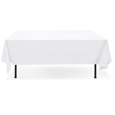 Set of 6 153 x 320 Table Cloths - White