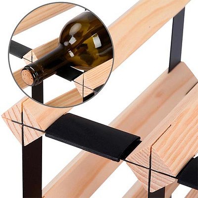 20 Bottle Timber Wine Rack - Free Shipping