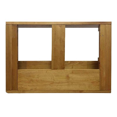 7 Bottle Wall Mounted Wine & Glass Rack - Natural - Brand New - Free Shipping