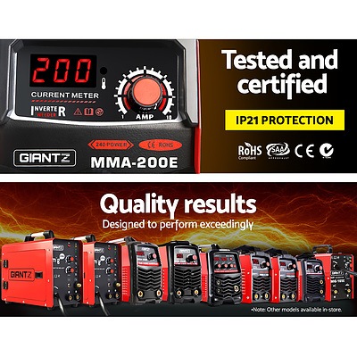 Ultra Portable ARC Inverter Welder MMA Stick DC Welding Machine 200Amp