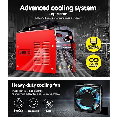 Ultra Portable ARC Inverter Welder MMA Stick DC Welding Machine 200Amp