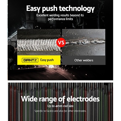 Portable MMA Inverter Welder Stick ARC DC Metal Welding Machine 250Amp