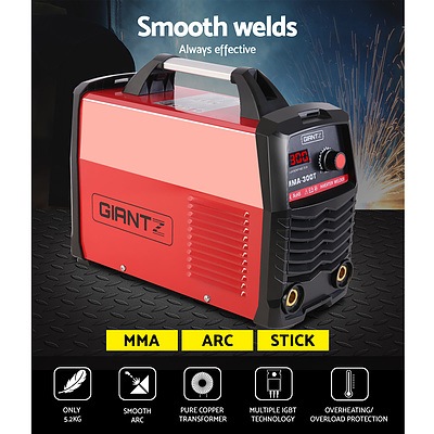 Inverter Welder Portable MMA ARC Stick iGBT DC Metal Welding 300Amp