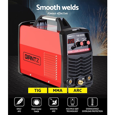 TIG Inverter Welder Portable MMA ARC Stick DC Gas Welding Machine 220Amp