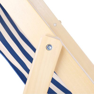 Fodable Beach Sling Chair - Blue & White Stripes - Free Shipping