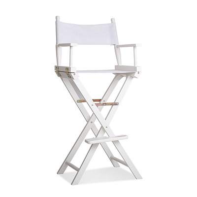 Tall Director Chair - White - Free Shipping