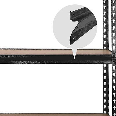 Giantz 5 Tier Shelving Unit - Black - Free Shipping