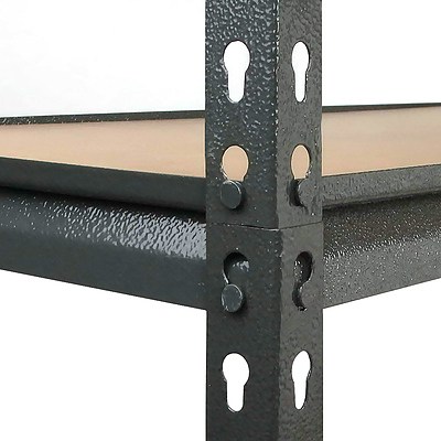 Giantz 5 Tier Shelving Unit - Chacoal - Free Shipping