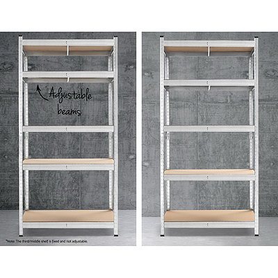 2x0.9M Warehouse Shelving Racking Storage Garage Steel Metal Shelves Rack - Brand New - Free Shipping
