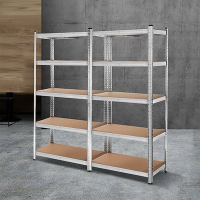 2x0.9M Warehouse Shelving Racking Storage Garage Steel Metal Shelves Rack - Brand New - Free Shipping