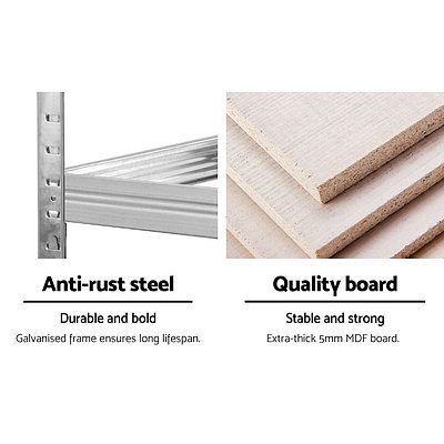 3x0.9M Warehouse Shelving Racking Storage Garage Steel Metal Shelves Rack - Brand New - Free Shipping