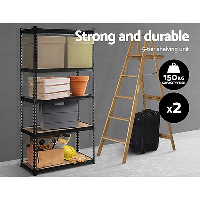 2x0.7M Warehouse Shelving Racking Storage Garage Steel Metal Shelves Rack - Brand New - Free Shipping