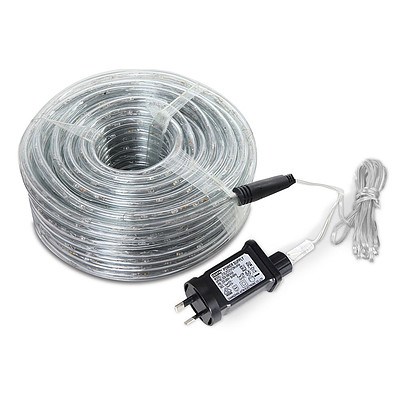 Jingle Jollys 50M Christmas Rope Lights 1200 LED Warm White