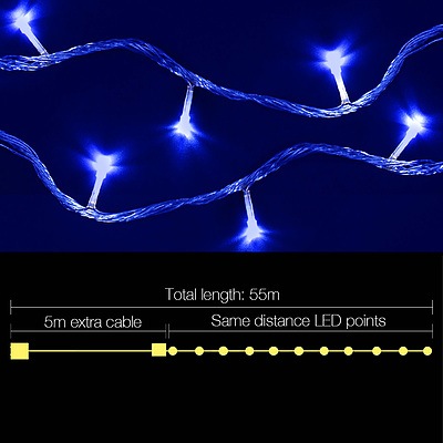 Christmas LED String Lights - Blue - Brand New - Free Shipping