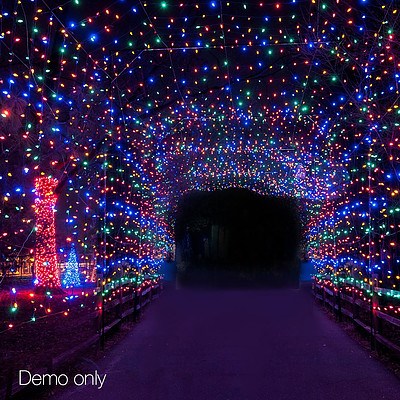 Jingle Jollys 50M Christmas String Lights 500LED Multi Colour