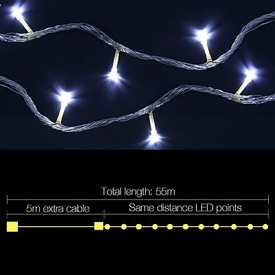 Christmas LED String Lights - White - Brand New - Free Shipping