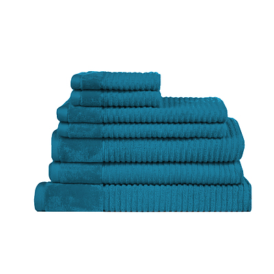 Royal Excellency 600GSM 7PC Bath Linen Set - Teal - Free Shipping - RRP: $158.65