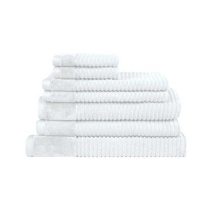 Royal Excellency 600GSM 7PC Bath Linen Set - Snow White - Free Shipping - RRP: $158.65