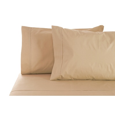Jenny Mclean La Via Sheet Set 100% Cotton Queen 400Tc - Linen - Free Shipping - RRP: $179.95