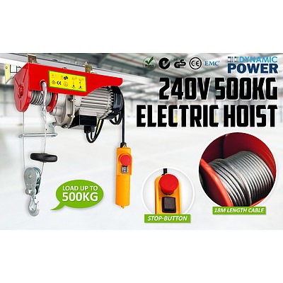 1020w 250/500KG Electric Hoist 240V  - Brand New - RRP: $299