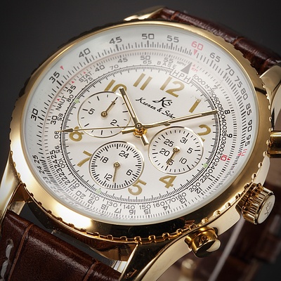 Kronen & Sohne Multifunction Automatic Mechanical Watch - RRP: $500 - Brand New